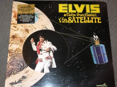 SEALED Elvis Presley Double QUADRADISC Aloha From Hawaii with Rare Hype Sticker - Image 1 of 3