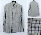 Mens Shirt Large Size Vintage Gingham Check TIMBERLAND Long Sleeve Top