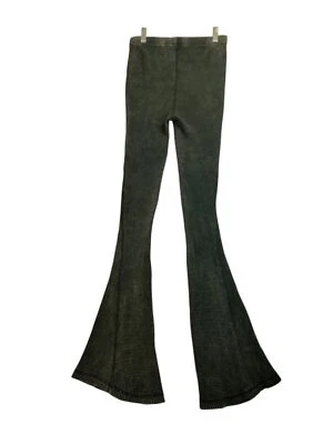 Urban Outfitters Leggings Para Mujer XS Elastizados Campana Parte Inferior Negro Gris Boho Pullon Foto 1 de 4