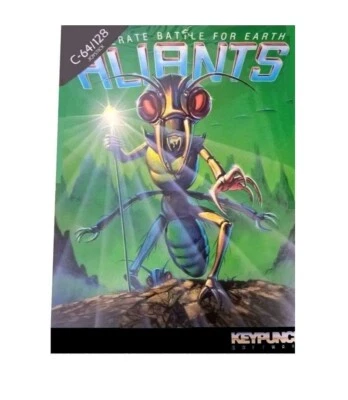Aliants by Keypunch for Commodore 64 C64/128. - NEW / SEALED - Image 1 of 4