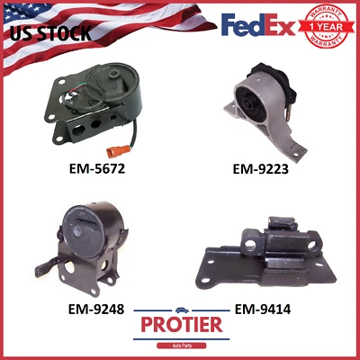 Se adapta a Nissan Murano 2003-2007 3,5 L 2x2 con sensor cable motor y montaje de transmisión 4 piezas Foto 1 de 4