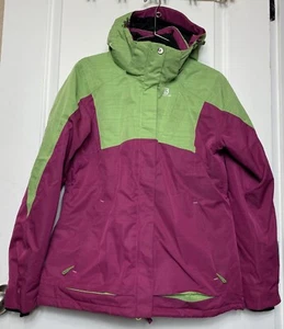 Salomon Clima Pro Ski Jacket Womens Size Small Magenta Green - Picture 1 of 21