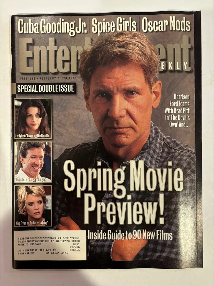 Entertainment Weekly 367/368 Feb 1997 Harrison Ford Spice Girls Cuba Gooding Jr. - Image 1 of 4