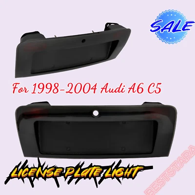 For 1998-2004 Audi A6 C5 Rear License Plate Lamp Frame Car Number Plate Cover US Foto 1 de 4