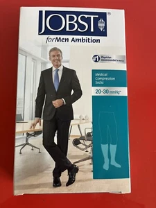 Jobst medical compression socks NEW IN BOX 20-30 Size 3 Black 77661 Knee CT - Picture 1 of 4