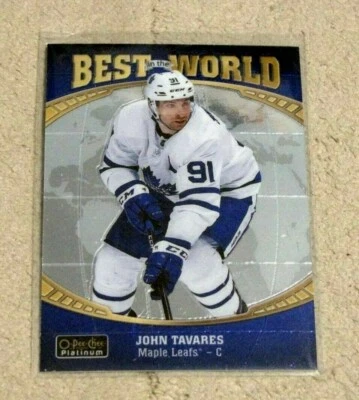 2019-20 O-Pee-Chee Platinum #BW3 John Tavares Best in the World - Toronto - Image 1 of 2