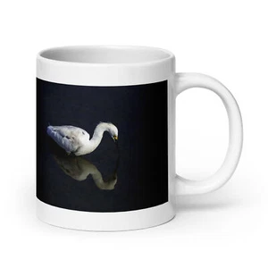 Kaffeebecher mit Foto vom Schneereiherangeln | weiß glänzend Becher - Bild 1 von 10