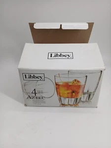 (4er Set) Libbey Aztec Rock Whisky Trinkgläser 12oz (Neu)*** - Bild 1 von 6