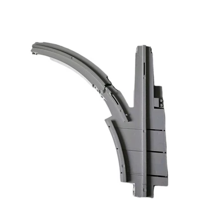 Lego Monorail Weiche 2890 mit Kurve 2892 Links, alt hell-grau aus 6990, 6991  - Bild 1 von 3