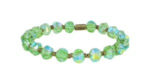 KONPLOTT Armband Petit Glamour d´Afrique hellgrün antik Messing bracelet dehnbar - Bild 1 von 1