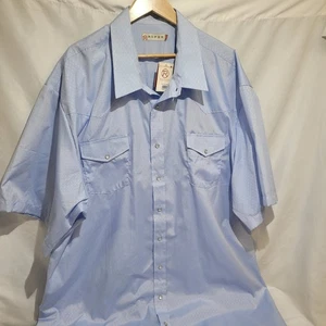 Roper Western Hemd Herren 5XL Tall Pearl Snap Langarm Cowboy Rodeo - Bild 1 von 7