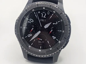 Samsung Galaxy Watch S3 frontier, Wi-Fi Bluetooth, 46mm, BLACK, Good Condition - Zdjęcie 1 z 13