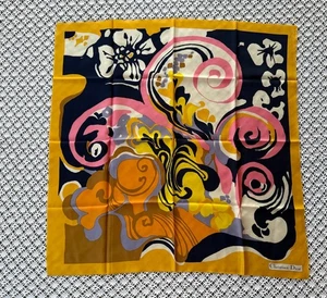 Christian Dior Abstract Floral Silk Scarf - Picture 1 of 12