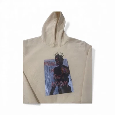 Suéter con capucha de gran tamaño para hombre OXL amarillo Travis Scott Cactus Jack más alto. Foto 1 de 3