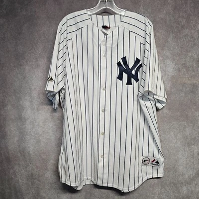 Vintage Majestic New York Yankees Alex Rodriguez 13 Pinstripe Jersey Men 2XL USA - Image 1 of 4