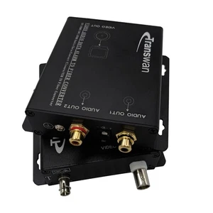 2 Ch RCA Audio &1 Ch Analogue Video to Fiber Converter 20Km SM Fiber or 2 Km MMF - Picture 1 of 6