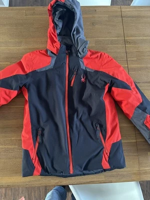 Abrigo Spyder Niños Jóvenes Esquí/Snowboard Talla Juvenil 16 Rojo/Negro Foto 1 de 4