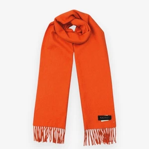 Vintage Lanvin Scarf Muffler Cashmere Classics Winter Christmas Scarves 12x62 - Picture 1 of 4