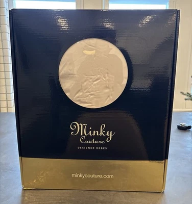 NUEVO CON ETIQUETAS Minky Couture Marfil Súper Suave Diseñador Bata Adulto XS Totalmente Nueva Foto 1 de 4