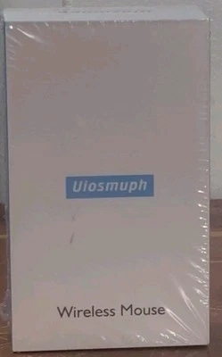 Uiosmuph LED Wireless Silent Mouse- G12 Slim Rechargeable-White - Image 1 of 4