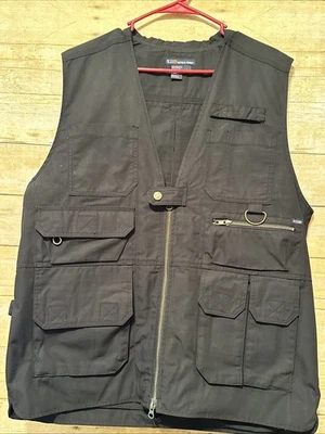 5.11 Tactical Series Vest Black Concealed Weapon Zip Vest Size Large - Image 1 of 4