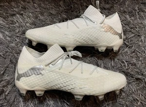 Puma Men’s 11.5 FUTURE 7 ULTIMATE FG/AG Soccer Cleats White/Silver 107916-04 NEW - Picture 1 of 6