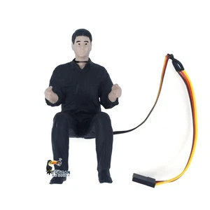 TOUCAN Electric Male Driver Figure Rotatable Head for 1/14 RC Truck Dumper Loder - Picture 1 of 5