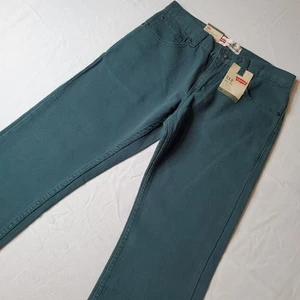 Levi’s Kids Size 16 (28X28) NWT 513 Jeans Slim Straight Fit Ponderosa Pine Green - Picture 1 of 9