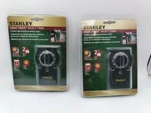Stanley Light Timer Select Twin 2 Outlet Light Sensing Countdown Timer  x2 - Picture 1 of 9