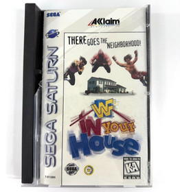 WWF In Your House Sega Saturn, 1996) Game Case Manual Registration - Tested