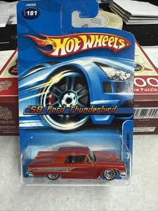 Neu Hot Wheels 181 58' Ford Thunderbird rot 1:64 MOC - Bild 1 von 3