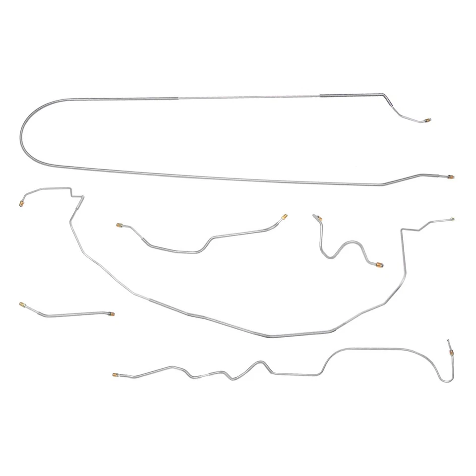 Juego completo de tubos de línea de freno de tambor eléctrico Buick Riviera 1963-65 6 piezas acero original Foto 1 de 4