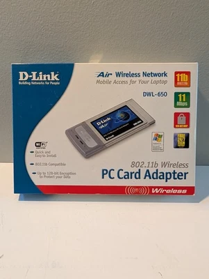 D-Link Wireless CardBus Adapter 802.11b 11Mbps (DWL-650) - Image 1 of 4