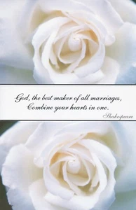 Inspirational Religious WEDDING Card (SHAKESPEARE Quote) by American Greetings - Picture 1 of 5