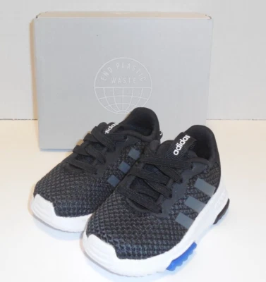 Adidas Racer TR 2.01 Sneakers Shoes Boys Size 4K 4 Toddler FY0110 Black New - Image 1 of 4