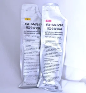 *NEW* GENUINE SHARP MX-31NV-SA DEVELOPER ( 1 - YELLOW / 1 - MAGENTA ) - Picture 1 of 1