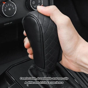Car Shift Handle Cover PU Leather Non-slip Wear-resistant Automatic Gear Sheath - Picture 1 of 14