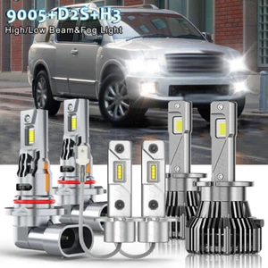 For Infiniti QX56 2005-2007 6X Combo LED HID Headlight Hi/Lo Bulbs + Fog Lamp - Picture 1 of 21