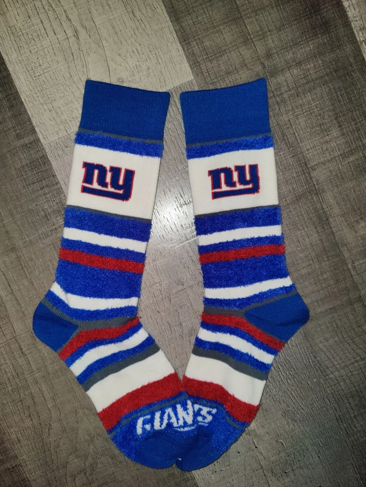 Calcetines medianos del equipo de equipo de la NFL elásticos difusos New York Giants para mujer Foto 1 de 1
