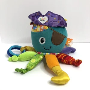Tomy Lamaze Pirate Plush Octopus Baby Rattle Crinkle Teether Multicolor Infant - Picture 1 of 11