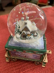 Bradford Thomas Kinkade ~ Globo Express Blanco Sueños de Navidad Wonderland - Imagen 1 de 3