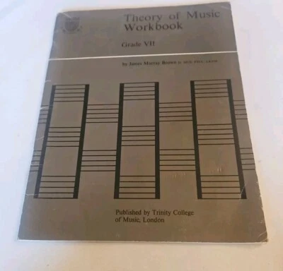 Vintage 1972 Theory Of Music Workbook Grade VII -Trinity College Of Music London - Image 1 of 4