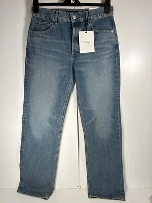 Jen Ceballos X Mango Jeans Womens UK 10 Blue Mid Waist Regular Fit New With Tags - Image 1 of 4