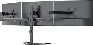 Triple Monitor Stand Three LCD Monitor Adjustable Desk Mount Fits 3 Screens - Picture 1 of 4