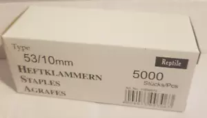 Tacker Klammern 53 / 530 . 5000 Stück 10 mm 11,4mmx0,75mm für Rapid - Bild 1 von 1