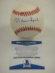WARREN SPAHN BECKETT BAS CERTIFIED SIGNED ONL BASEBALL AUTOGRAPHED #E38062 - Picture 1 of 3