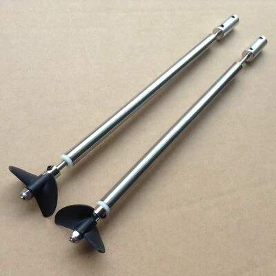 A pair 2 blade Stainless assembly 3mm shaft catamaran Double motor Rc boat #1728 - Image 1 of 4