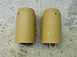Vintage Triumph BSA Norton Harley Davidson Front Shock Cups - Picture 1 of 2