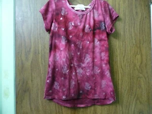 GIRLS DARK PINK DREAM GIRLS T SHIRT UNICORNS - Picture 1 of 2
