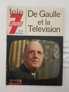 TELE 7 JOURS N°552 21/11/70 DE GAULLE MAUBAN ZANINI SHEILA MUNI OBERON JO TOKYO - Picture 1 of 12